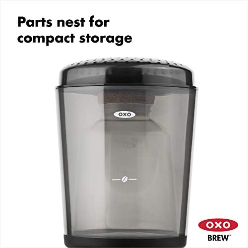 OXO Brew Compact Compact Brew Maker Maker Carafe עם מכסה הפקק