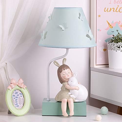 ZHAOLEI LAPSHADE ארנב ארנב מנורת תפאורה לחדר שינה למיטה ליד מיטה ילדה סגנון תאורה גופי תאורה