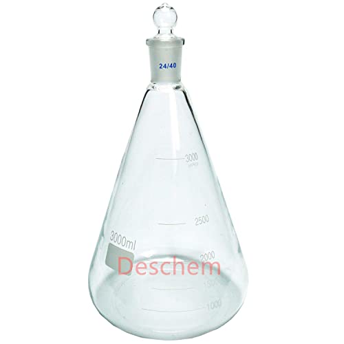 בקבוק זכוכית ארלנמאייר, בקבוק חרוטי מעבדה עם פקק מפרק קרקע 24/40