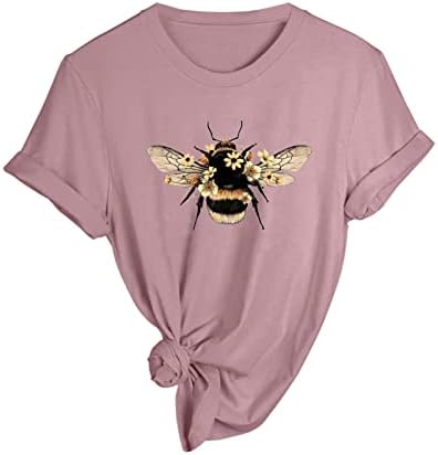 תן לזה חולצה דבורים נשים שרוול קצר טש חולצות גרפיות לבני נוער צמרות וינטג