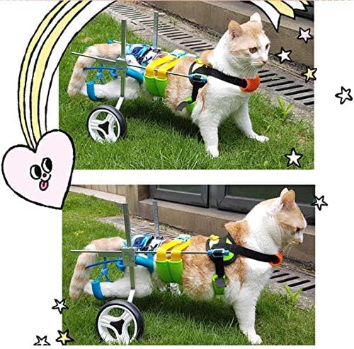 כסא גלגלים של כלב ZZXY, שני גלגלים עגלה מתכווננת, 7 גדלים לשיקום רגליים אחוריות, לרגליים אחוריות שיקום