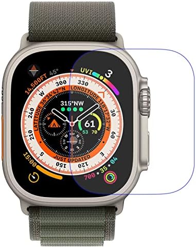 תואם ל- Apple Watch Ulrta 49 ממ מגן מסך זכוכית מחוסמת, Lokeke Premium Premium Glass Scree Science Project