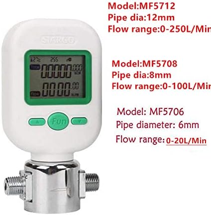 בודק מד זרימת גז, דיגיטלי גז נייד גז זרימת אוויר קצב זרימת MF5712 MF5706