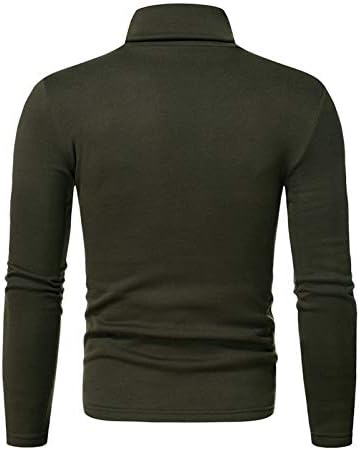 חולצת צווארון גולף שרוול ארוך של Lohumai - חולצת בסיס דחיסה תרמית שכבת חולצת טשס דקה סוודר סוודר