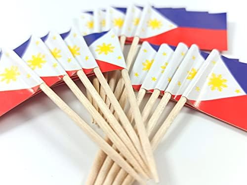פיליפינים קיסם דגל פיליפיני מיני קטן צילינדר הקאפקייקס דגלי