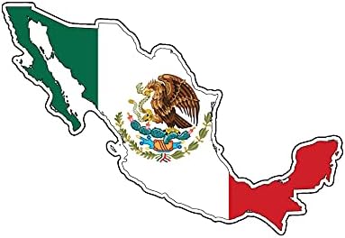 מדבקות ויניל מקסיקו מקסיקו מדבקות - מדבקה פגוש דגל מקסיקני - למחשבים ניידים טומבלרים מכוניות