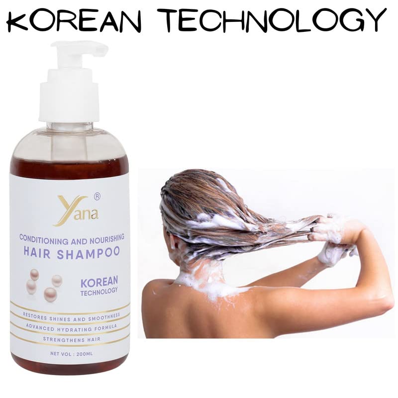שמפו שיער של יאנה עם טכנולוגיה קוריאנית שמפו ומרכך טבעי