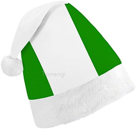 חג המולד סנטה כובע, ניגריה דגל חג המולד חג כובע למבוגרים, יוניסקס נוחות חג המולד כובעי לשנה חדשה