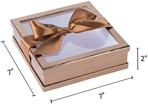 חמונט ברור חלון קופסות מתנת תכליתי מאפיית קופסות עם סרט / לטפל קופסות מושלם עבור צד טובה, עוגיות ועוגות