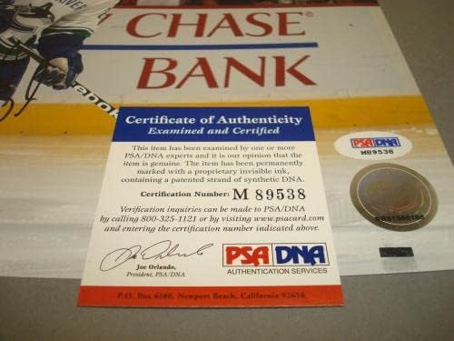דניאל סדין החתום על ונקובר קאנוקס 8x10 Photoped PSA/DNA COA 1B - תמונות NHL עם חתימה עם חתימה