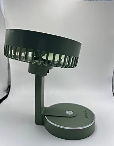 Lrvejqj מאווררים חשמליים ניידים, מאוורר שולחן, מאוורר שולחני נייד קטן זרימת אוויר חזקה, שקט במיוחד למשרד/חדר/ירוק