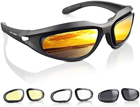 משקפי רכיבה על אופנועים מקוטבים, משקפי רכיבה על אופניים אטומים לרוח UV400 משקפי שמש חיצוניים
