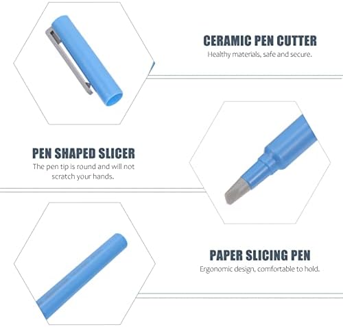 Exceart 3 PCS חריטה כלים יד ביתיים כלים ניידים עט עט כחול סכין אחיז