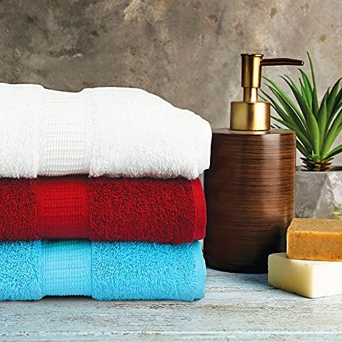 מגבות רחצה גדולות של Sussexhome באיכות מלון - סופג אולטרה סופג מגבות אמבטיה כותנה טבעיות