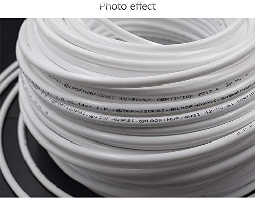 Puresec לבן 3/8 צינורות RO בטמפרטורה של 70 ° F-120PSI עד 150 ° F-60PSI