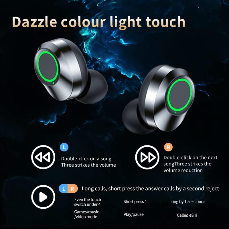 Volt Plus Tech Wireless V5.3 LED Pro אוזניות אוזניים התואמות ל- Samsung SM-G889A IPX3 Bluetooth