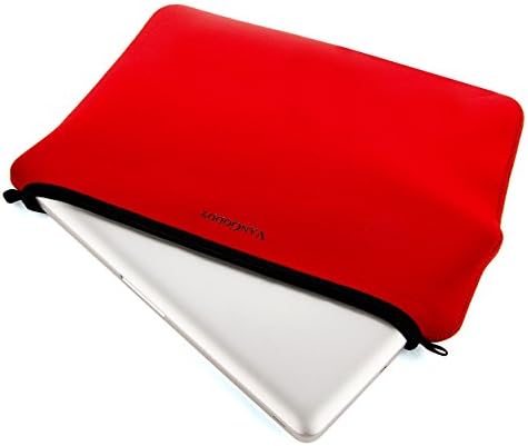 שרוול מחשב נייד ניאופרן אדום 15 15.6 אינץ 'עבור Toshiba Tecra A50, Prostar PB51R N151ZU NH58R