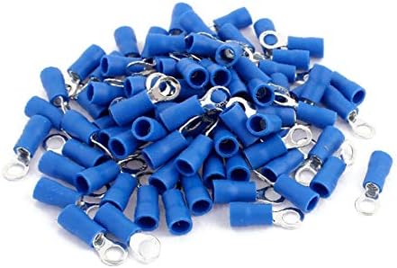 85 יחידות 2.5 ממ חור קוטר מבודד טבעת מסוף חוט נעל מחבר כחול (85 יחידות 2.5 ממ חור קוטר טבעת טבעת מבודד