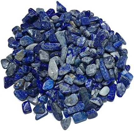 Yaymer A+1000G 5-7 ממ כחול טבעי לפיס לאזולי קוורץ גביש דגימת חצץ מלוטשת אבנים טבעיות ומינרלים אבני מיכל דגים