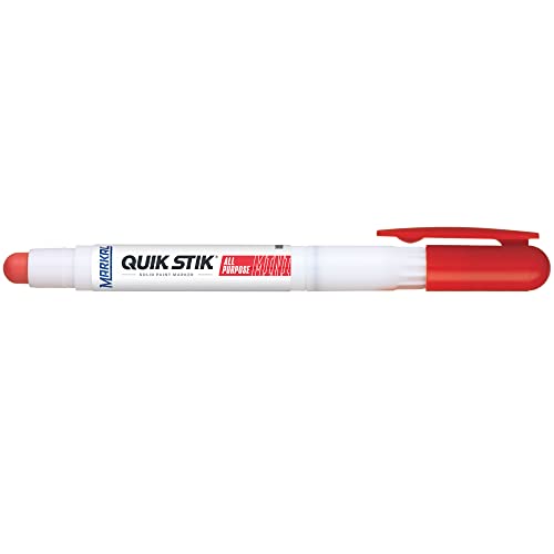 Markal 61128 Quik Stik כל המטרה סמן צבע מוצק, מיני, אדום