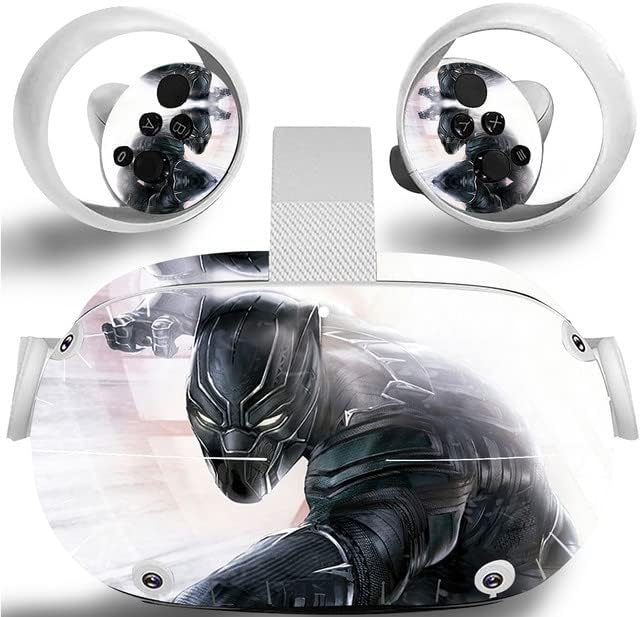 Oculus Quest 2 VR אוזניות ומדבקת בקר - קינג גיבור - עור מדבקות ויניל לאוזניות ובקר VR, אביזרי מגן של