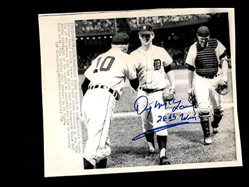 DENNY MCLAIN PSA DNA חתום 8X10 מקורי משנת 1968 TIGER TIGERS TIGERS - תמונות MLB עם חתימה