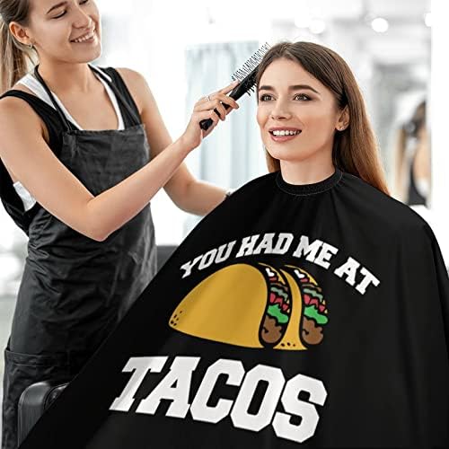 היה לך אותי ב- Tacos Barber שיער חיתוך קייפ תספורת אטומה למים עם סגירה מתכווננת צמדת מספרת