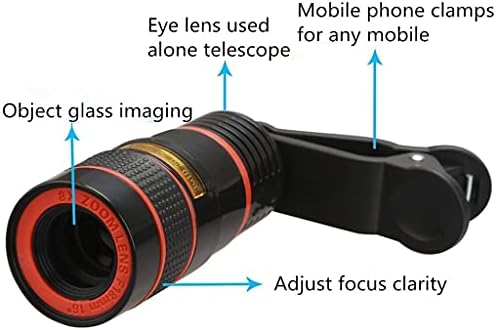 אוניברסלי 8 פעמים זום אופטי טלפון טלסקופ נייד נייד טלפון טלה מצלמה עדשה עבור טלפון חכם