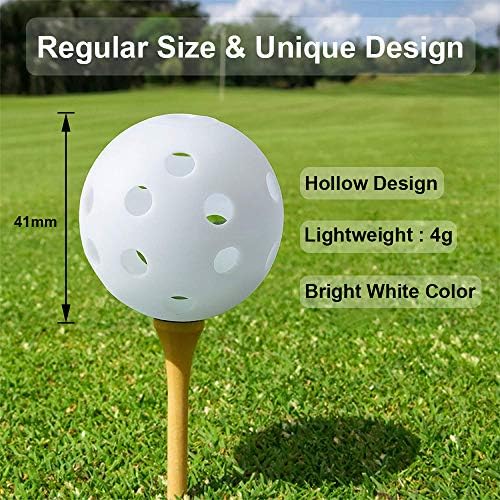 תרגול כדורי גולף, כדורי אימוני גולף מפלסטיק כדורי גולף בגודל 5 אינץ
