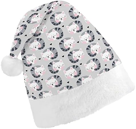 שינה חתול חג המולד כובעי בתפזורת מבוגרים כובעי חג המולד כובע לחגים חג המולד ספקי צד