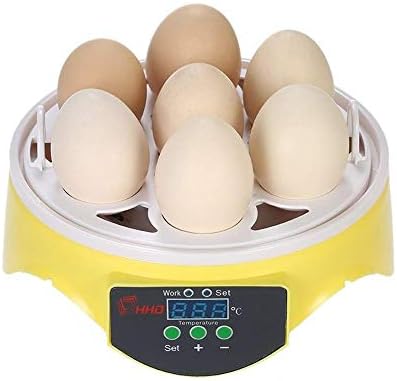 אלרמו 103234536 מיני דיגיטלי 7 ביצת חממה אוטומטי טמפרטורה מבוקרת עבור תרנגולות ברווזים ציפורים שימוש משפחה