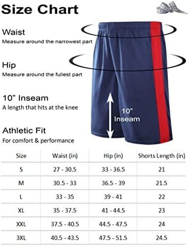 ליברטי יבוא חבילה של 5 מכנסי כדורסל אתלטיים לגברים רשת בגדים פעילים יבשים מהירים עם כיסים