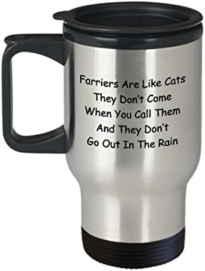 פארריירס ספל נסיעות קפה הכי טוב מצחיק כוס תה ייחודי רעיון מושלם לגברים נשים פאררי הם כמו חתולים שהם לא באים כשאתה