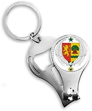 Senegal Africa הסמל הלאומי סמל ניפר ניפר טבעת מפתח בקבוקי שרשרת פותחן