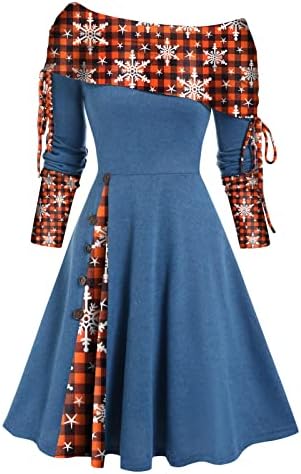 שנות ה -60 שנות ה -60 לשמלה לנשים פולקה נקודה רטרו סגנון וינטג 'שמלת נדנדה מסיבת קוקטייל קוקטייל נשף