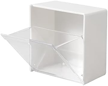 קופסת אחסון צדפה רכובה קיר קופסת אחסון צדפה קופסת אחסון אקרילית קופסה עצמית שקופה תיבת אחסון קטנה קלה להתקנת