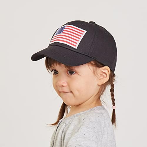 לנגז'ן ילדים פעוט חיצוני דגל אמריקאי כובע כובע בייסבול כותנה כותנה תינוקת לבנים בנות בנות