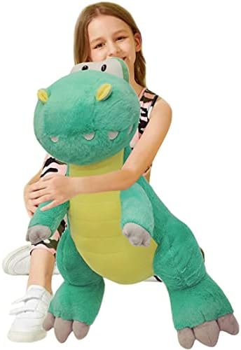 דינוזאור ורוד קטיפה גדולה נעימה T-rex צעצוע חיבוק כרית חמוד דינו חיות ממולאות צעצוע ירוק דינו בובות