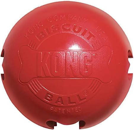 קונג - כדור ביסקוויט - גומי עמיד, טפל בצעצועים מחלקים - לכלבים גדולים