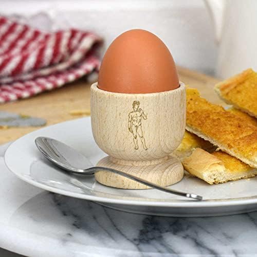 אזידה 'פסל דוד' כוס ביצה מעץ