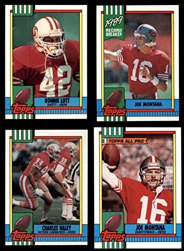 1990 Topps San Francisco 49ers כמעט סט צוות שלם סט סן פרנסיסקו 49ers NM/MT 49ers