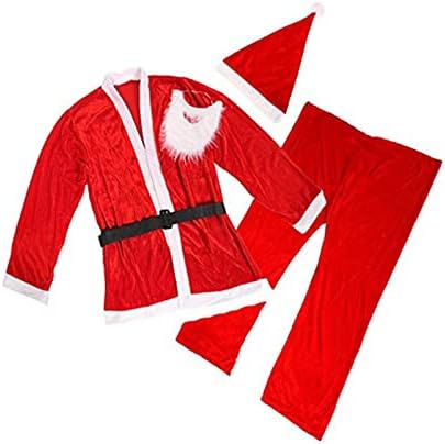 חגורת חגורה של חג המולד מערכה צמרות שרוול ארוך מזדמן ומכנסיים ארוכים מסיבת חג המולד תפקיד משחק