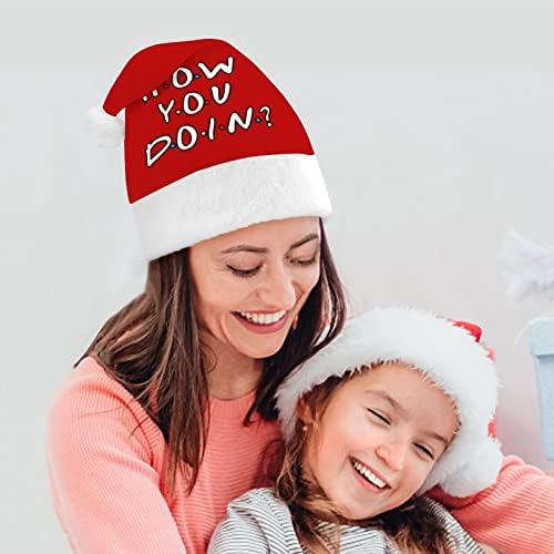איך אתה עושה חג המולד כובע סנטה כובעי חג המולד עץ קישוטי חג דקור מתנות למבוגרים נשים משפחת גברים