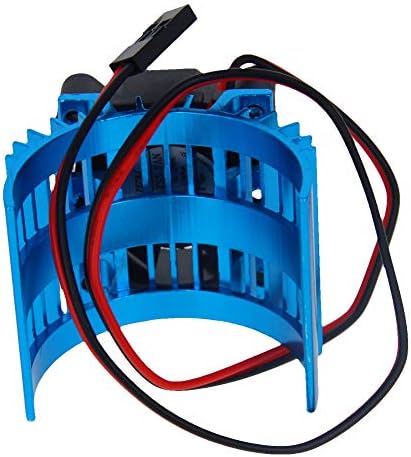 פילקט אלומיניום מנוע חשמלי מנוע קירור עם מאוורר קירור כחול למנוע מברשות מברשות DIY