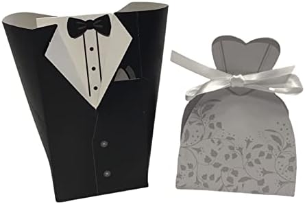 קופסאות טובות למסיבות חתן וחתן סט של 24 כלות ו -24 חתנים סהכ מעשה 48 קבלת הפנים לחתונה של מסיבת חתונה