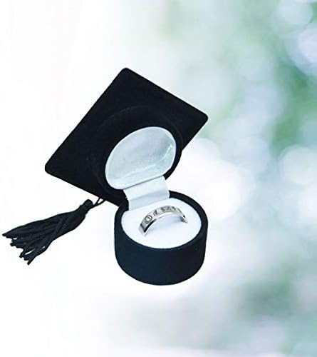 סיום כובע טבעת תיבת דוקטורט כובע תכשיטי תצוגת אריזת מתנה טבעת מקרי טבעת מחזיק ארגונית תכשיטי אחסון ארגונית