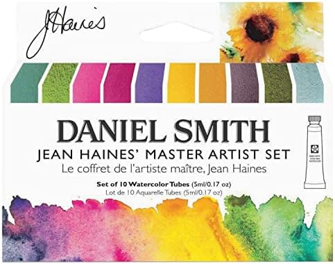 דניאל סמית 'צבעי מים, צינורות 5 מיליליטר, ז' אן היינס אמן מאסטר סט 10 צינורות צבעי מים 285610223
