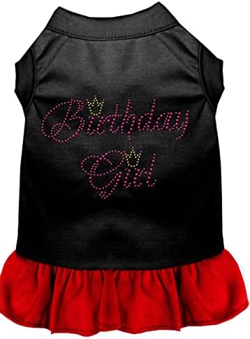 מוצרי חיית מחמד מיראז 'יום הולדת ילדת ריינסטון שמלה, xx-large, ורוד בהיר
