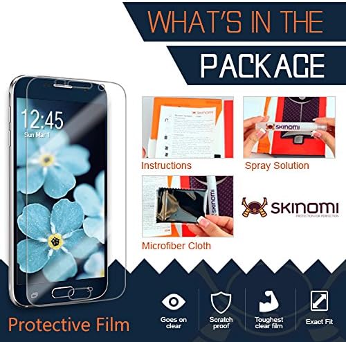 מגן מסך Skinomi תואם ל- Huawei Mediapad M3 8.0 Techskin Techkin TPU סרט HD אנטי-בועל