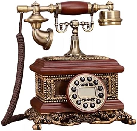 מלבן Zjhyxyh טלפון קבוע בית מלא משרד תאורה אחורית כחולה+חינם+זיהוי מתקשר טלפון קווי